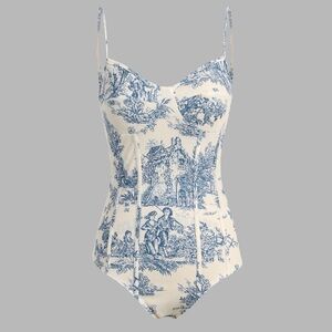 Cider Toile De Jouy Bodysuit